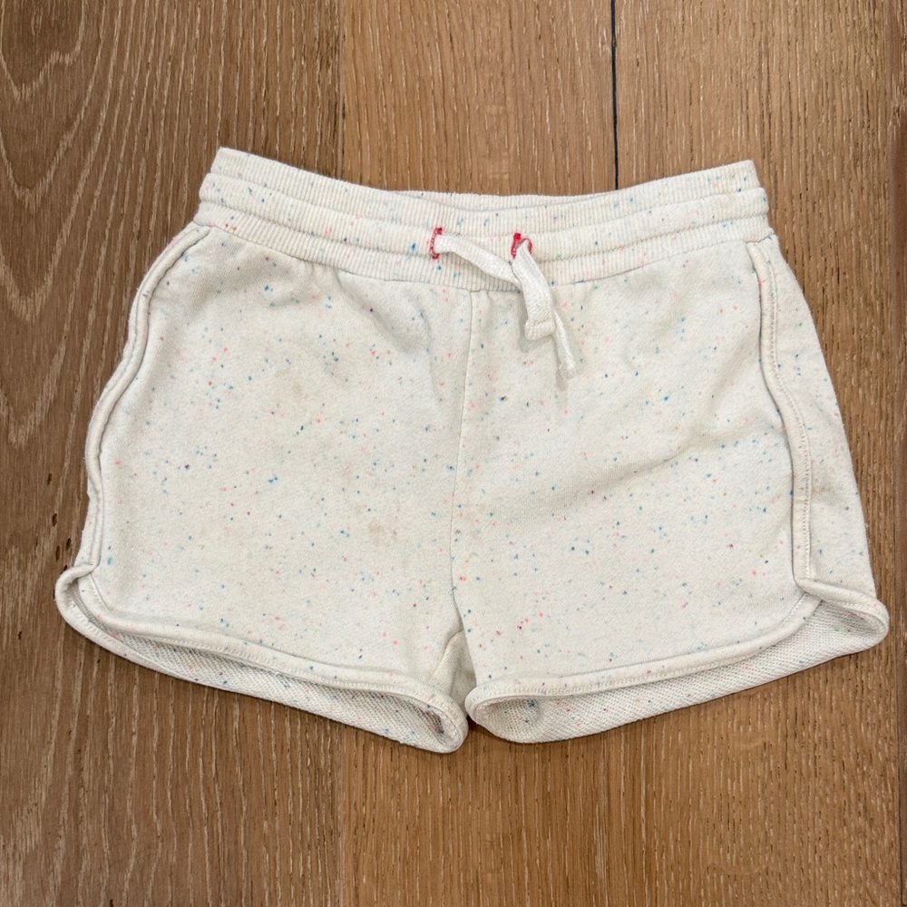 Andy & Evan Cream Speckled Athletic Shorts